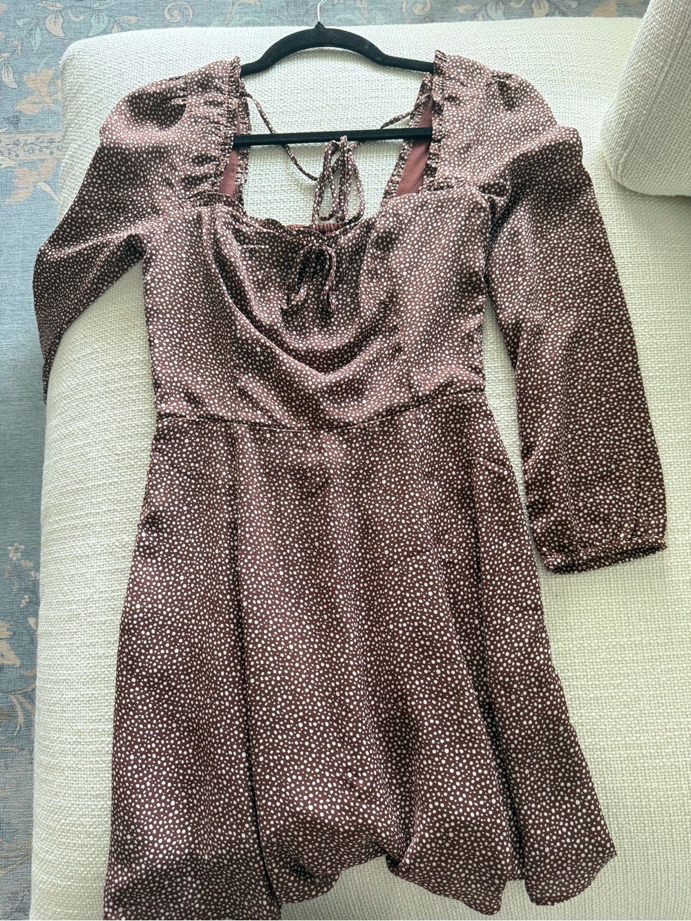 Abercrombie & Fitch Portrait Neck Mini Dress